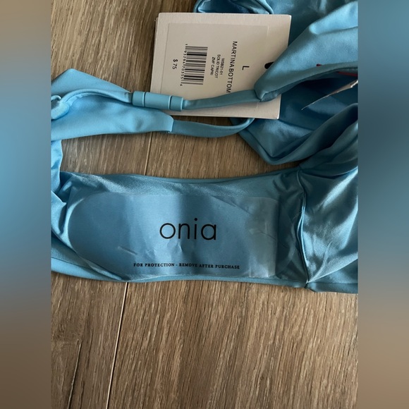 NWT Onia Women’s Martina Swim Bikini Bottom Capri Blue - Size Large - Picture 7 of 8